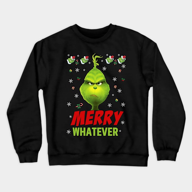 merry whatever Crewneck Sweatshirt by Riyadkhandaker